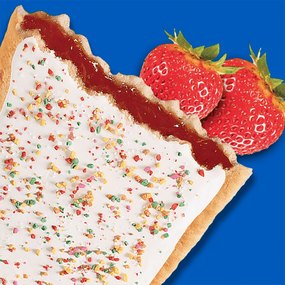 Kellogg's Pop Tarts Frosted Strawberry Sensation 8 _ 48g (384g) - UK Food & Drink - 5059320000011
