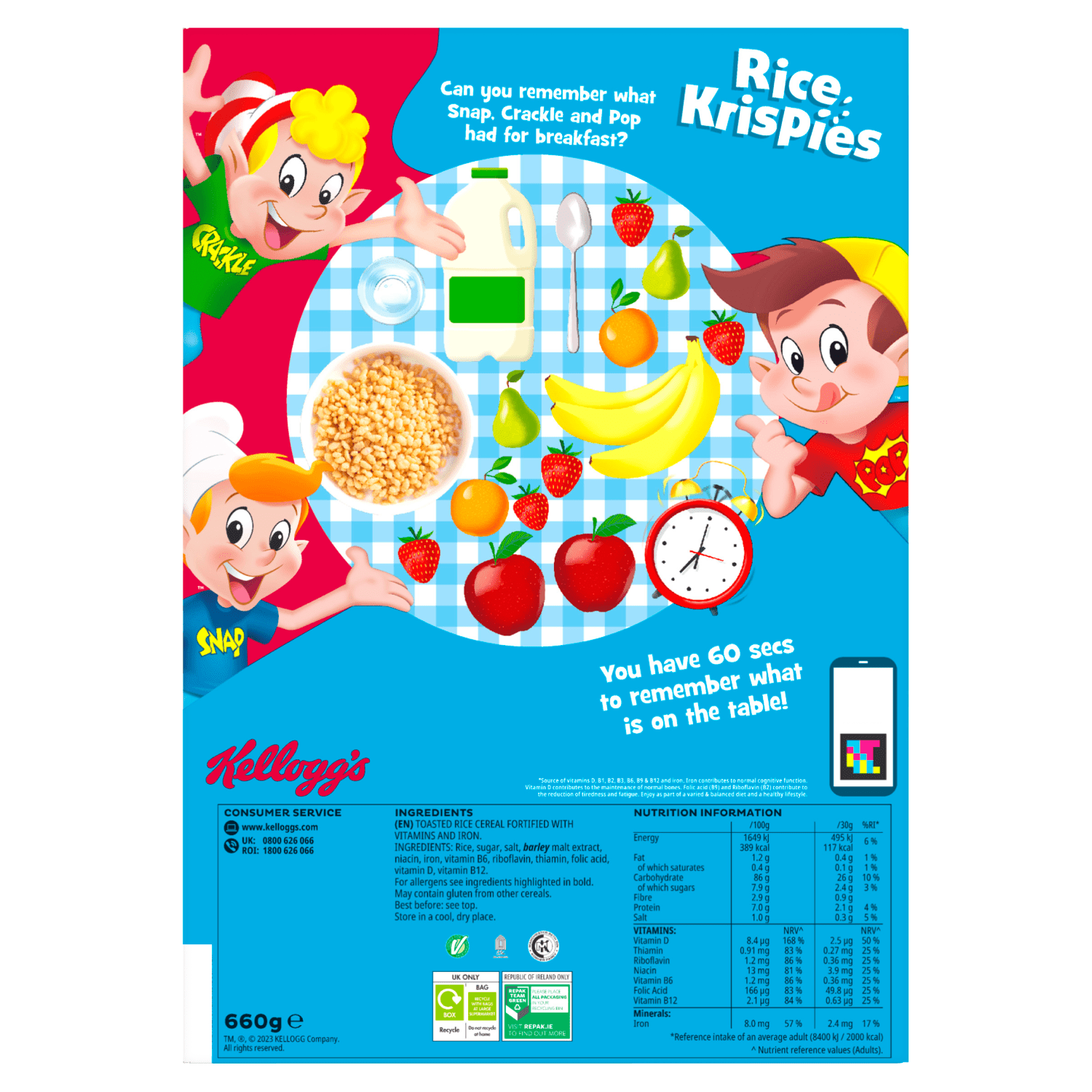 Kellogg's Rice Krispies 660g - UK Food & Drink - 5059319024165