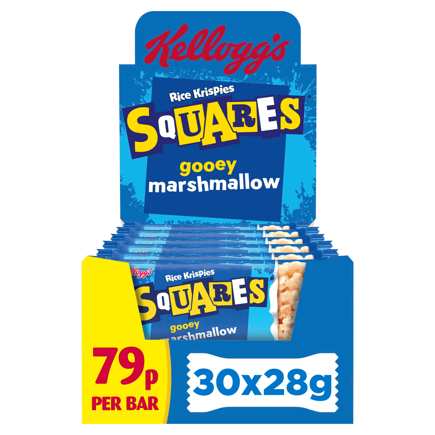 Kellogg's Squares Gooey Marshmallow Rice Krispies 28g - UK Food & Drink - 5059321006258