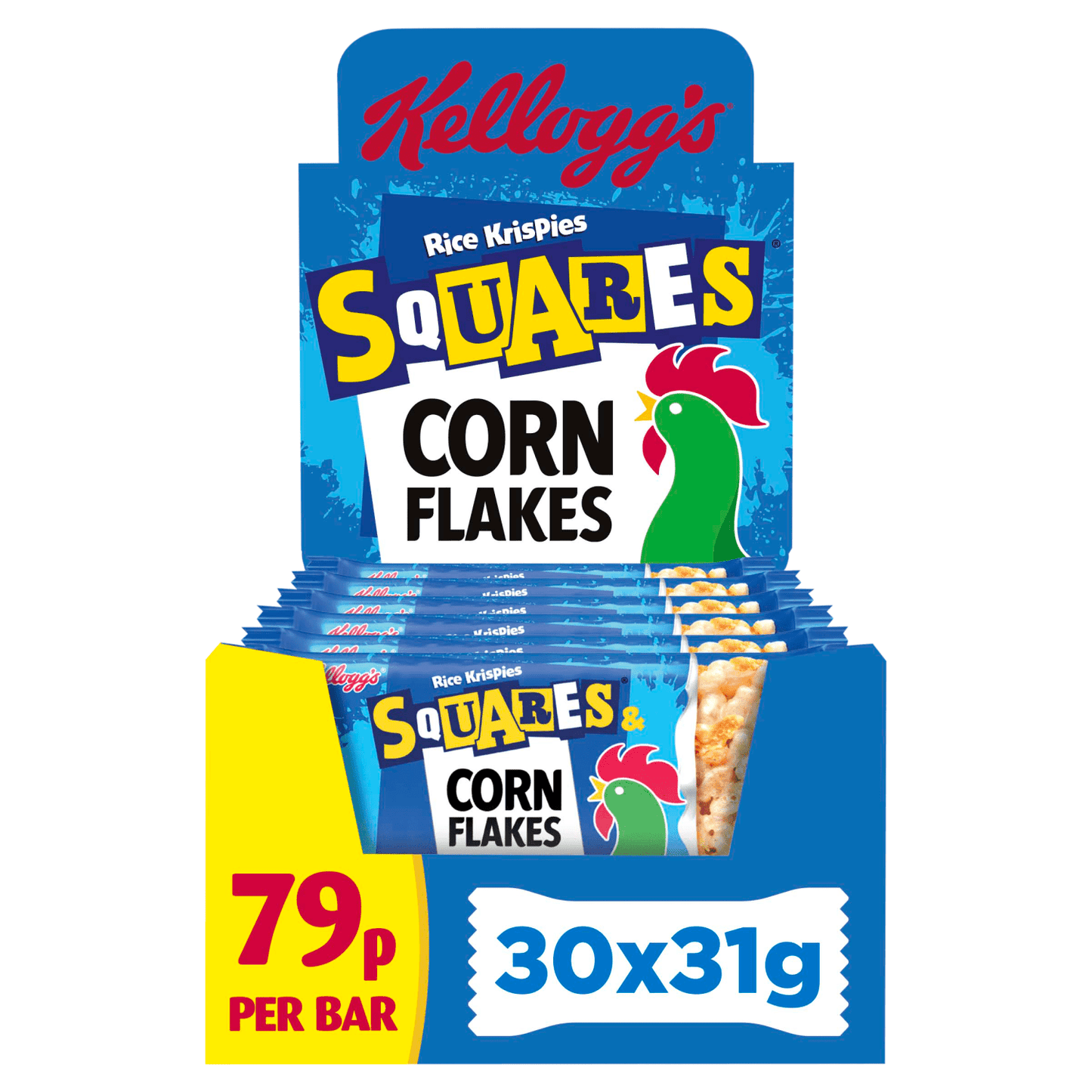 Kellogg's Squares Rice Krispies Corn Flakes 31g - UK Food & Drink - 5059321006852
