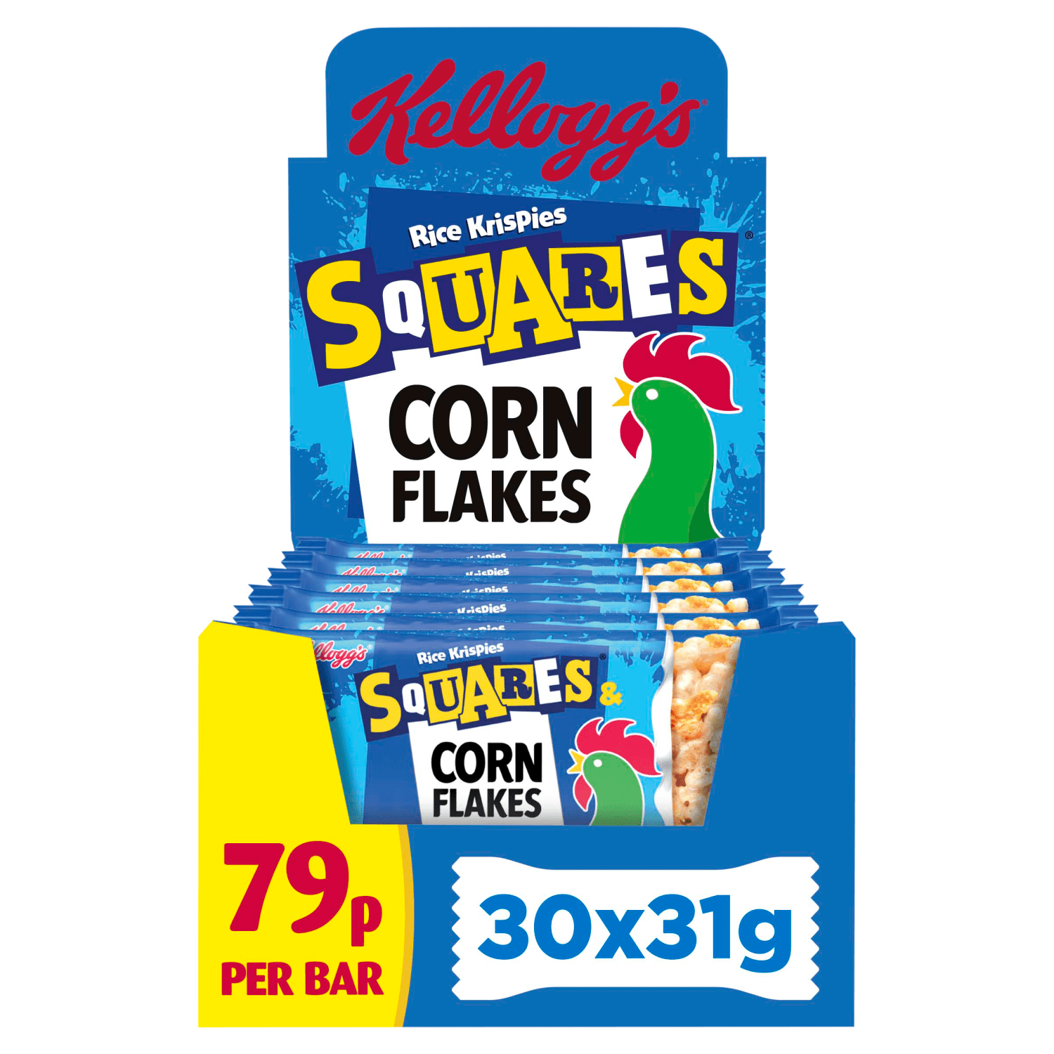 Kellogg's Squares Rice Krispies Corn Flakes 31g - UK Food & Drink - 5059321006852