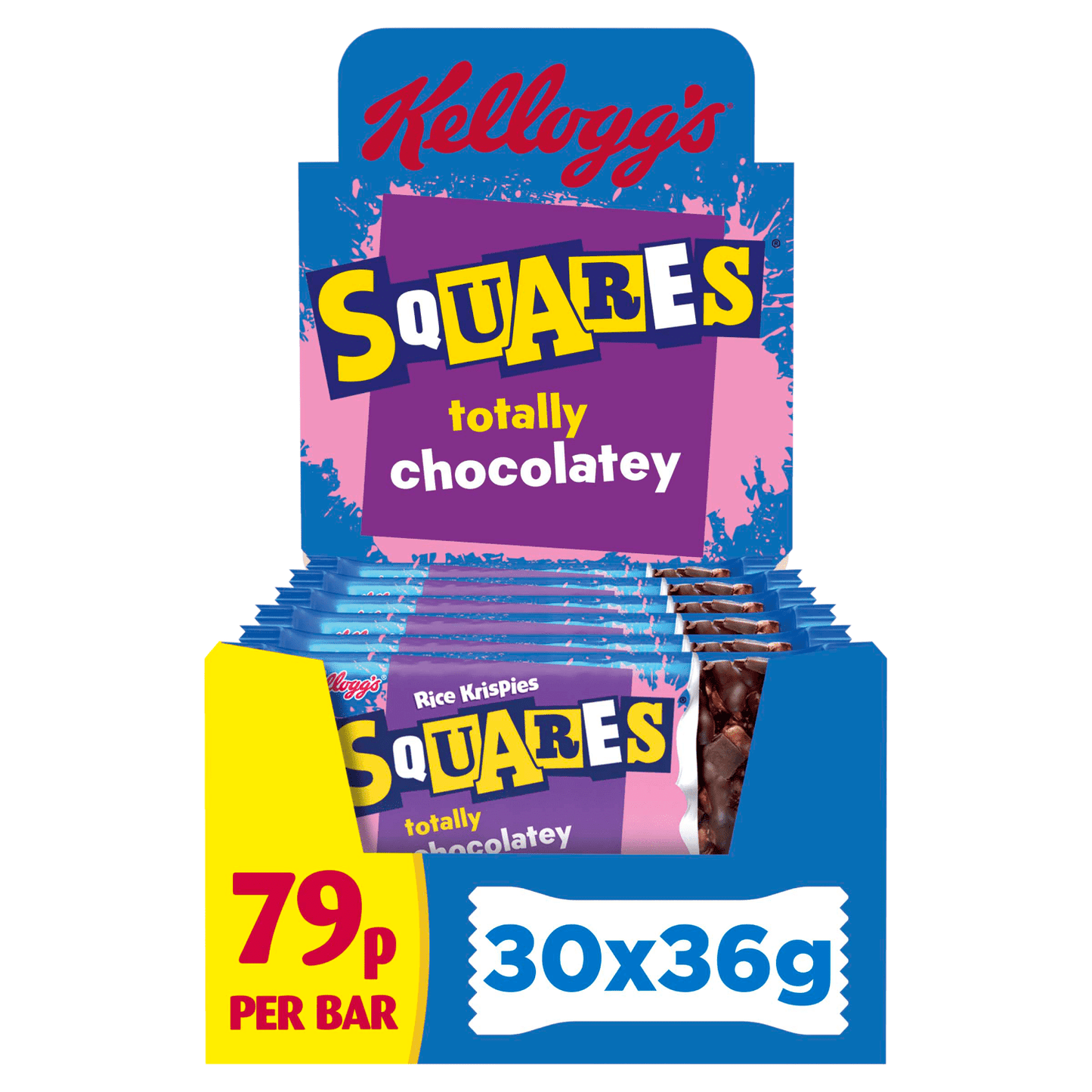 Kellogg's Squares Totally Chocolatey Rice Krispies 36g - UK Food & Drink - 5059321006227