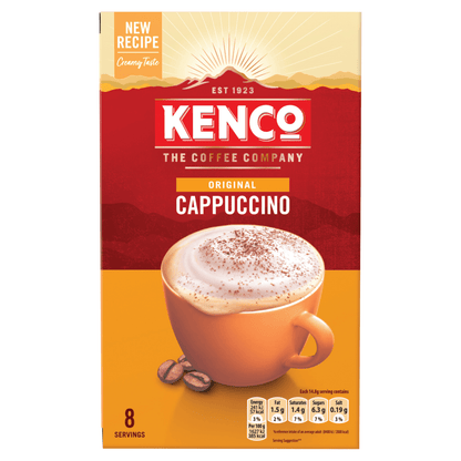 KENCO Original Cappuccino 8 x 14.8g - UK Food & Drink - 8711000677681