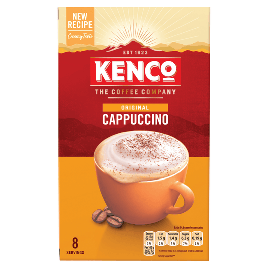 KENCO Original Cappuccino 8 x 14.8g - UK Food & Drink - 8711000677681