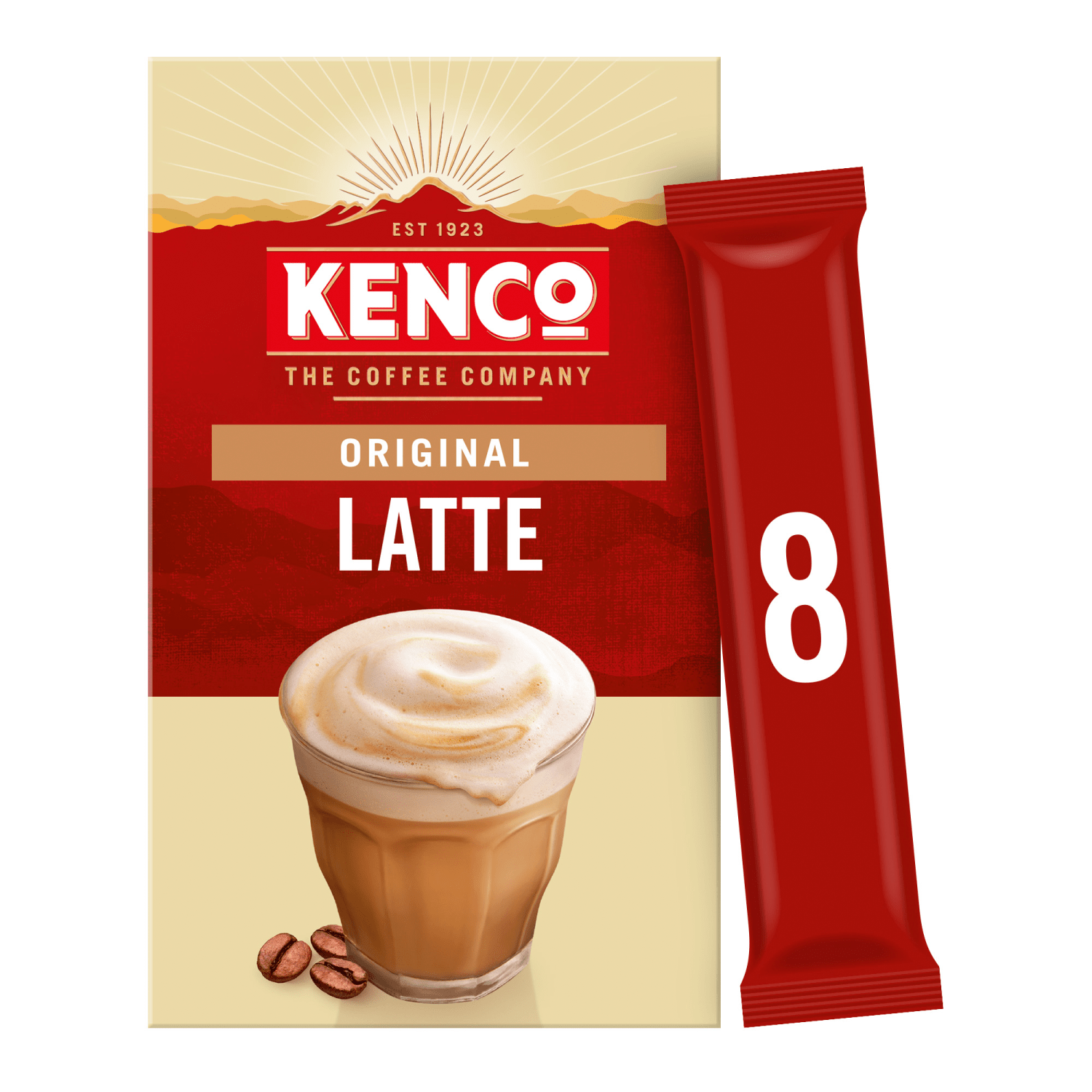 KENCO Original Latte 8 x 16.3g (130.4g) - UK Food & Drink - 8711000677810