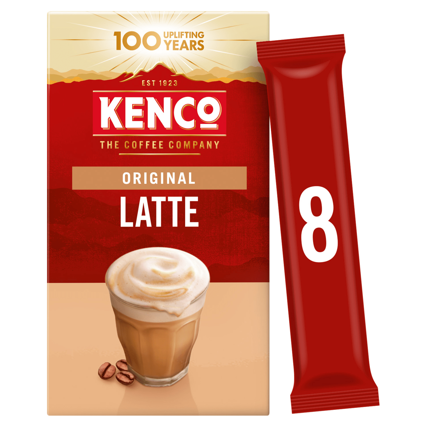 KENCO Original Latte 8 x 16.3g (130.4g) - UK Food & Drink - 8711000677810