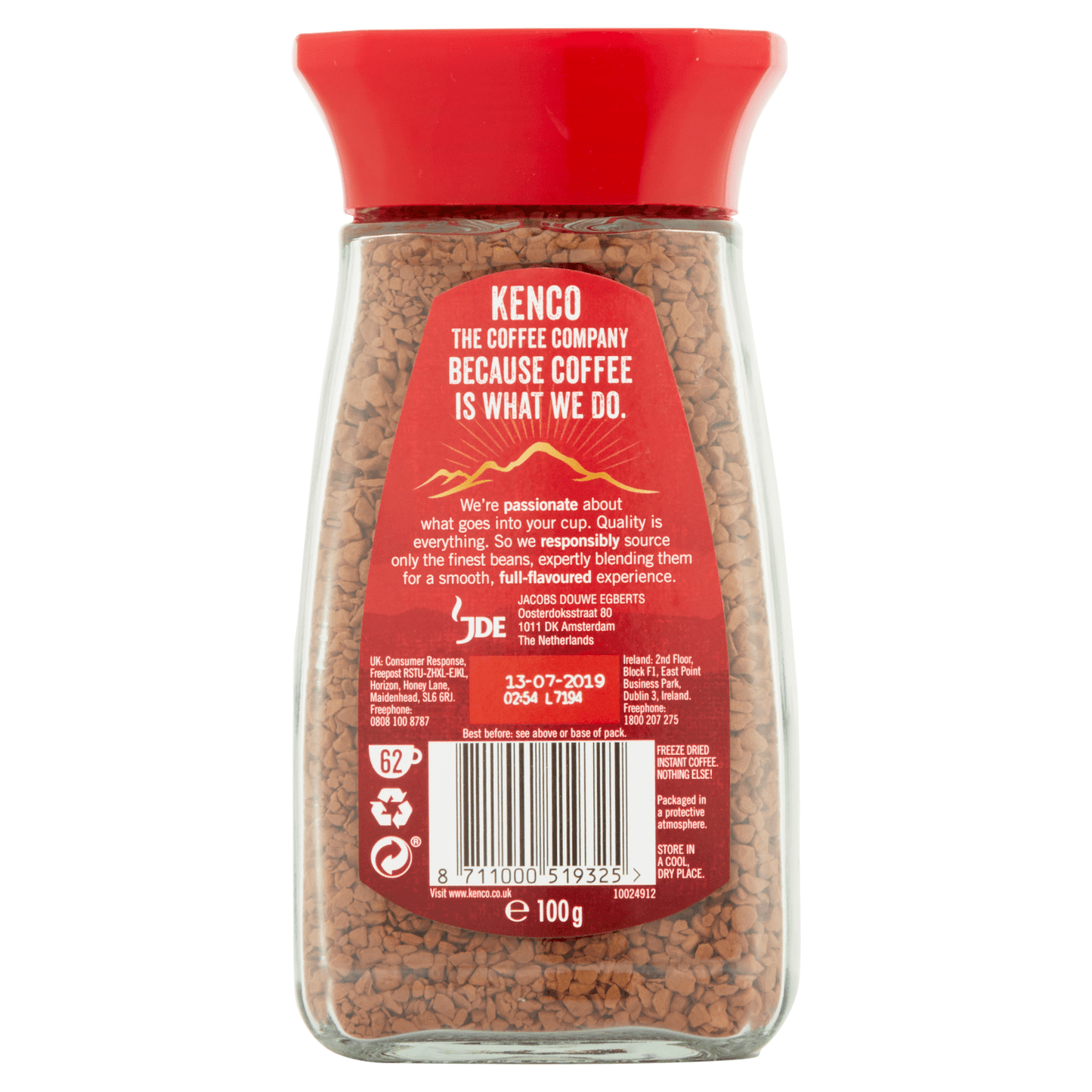 Kenco Smooth Instant Coffee 100g - UK Food & Drink - 8711000519325