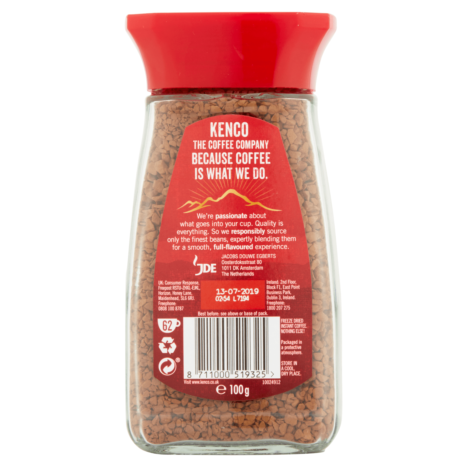 Kenco Smooth Instant Coffee 100g - UK Food & Drink - 8711000519325