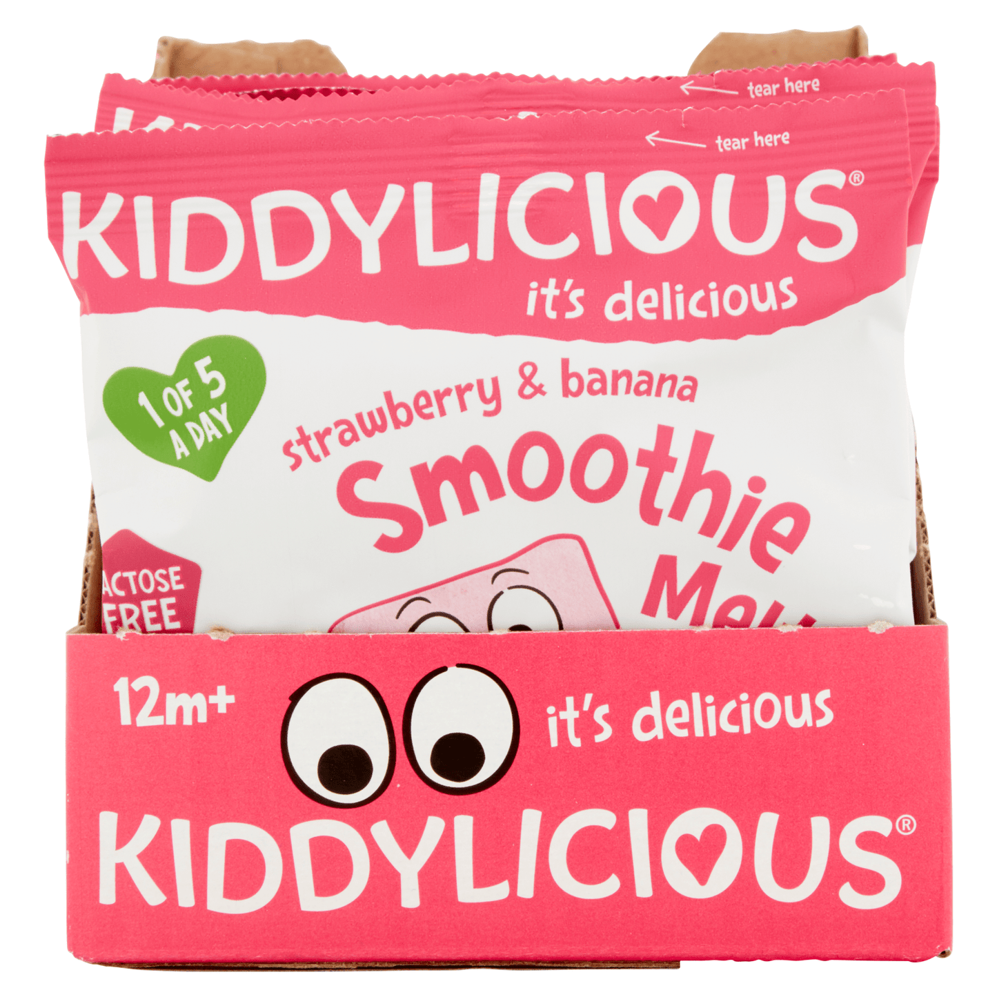 Kiddylicious Strawberry & Banana Smoothie Melts Baby Snacks 6g - UK Food & Drink - 5060040252000