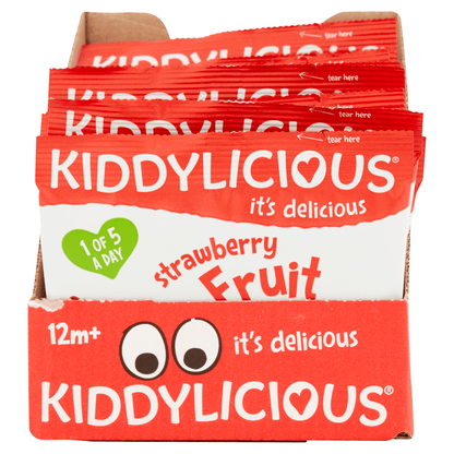 Kiddylicious Strawberry Wriggles Baby Snacks 12g - UK Food & Drink - 5060040253007