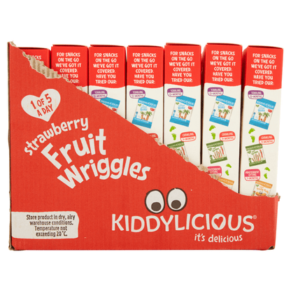Kiddylicious Strawberry Wriggles Baby Snacks 4x12g - UK Food & Drink - 5060040253120