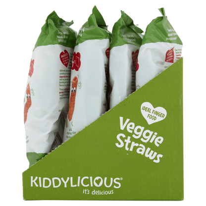 Kiddylicious Veggie Straws Baby Snacks 4x12g - UK Food & Drink - 5060040253724