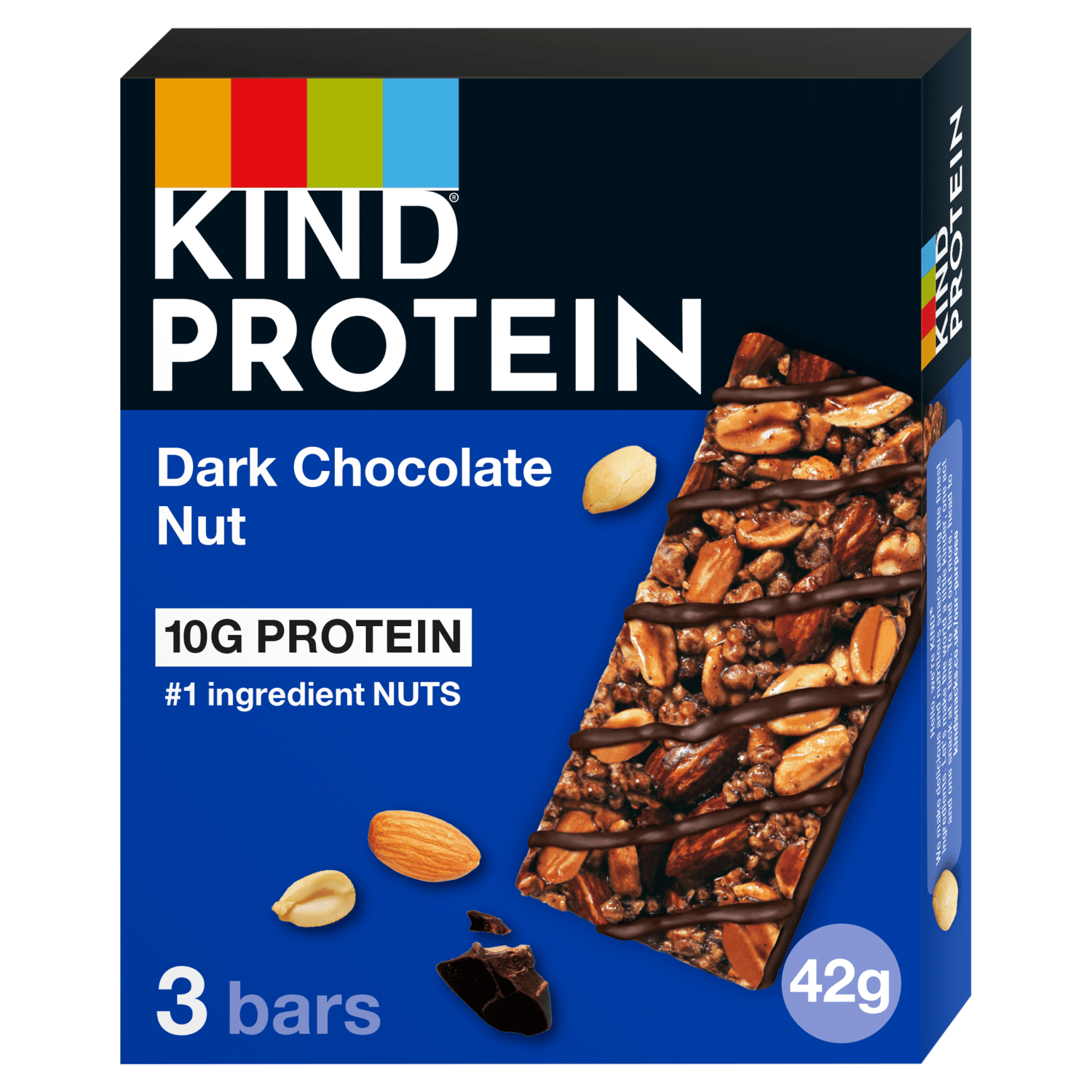 Kind Protein Dark Chocolate Nut Bars 3 x 42g (126g) - UK Food & Drink - 5000159537834