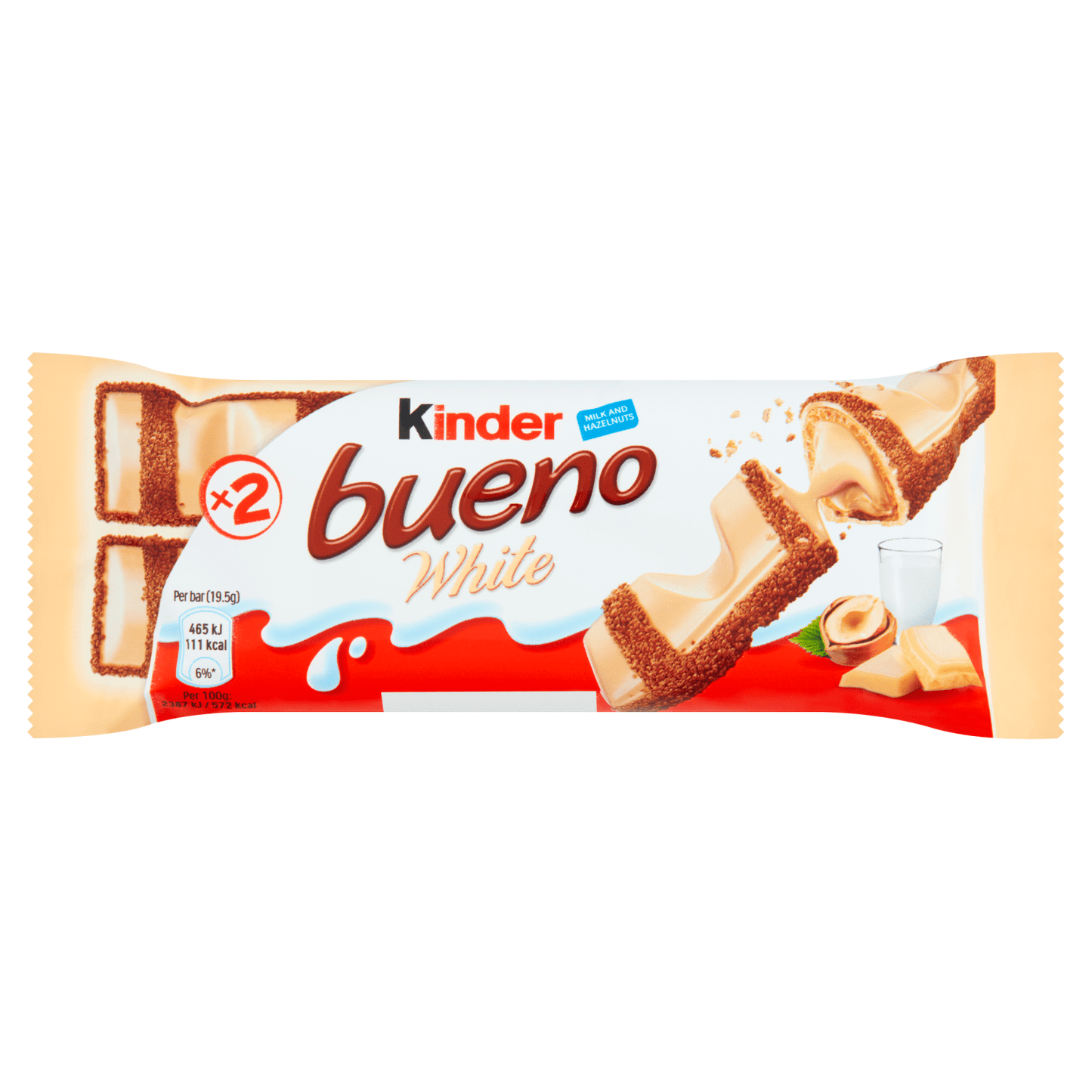 Kinder Bueno White Milk and Hazelnuts 39g - UK Food & Drink - 80761761