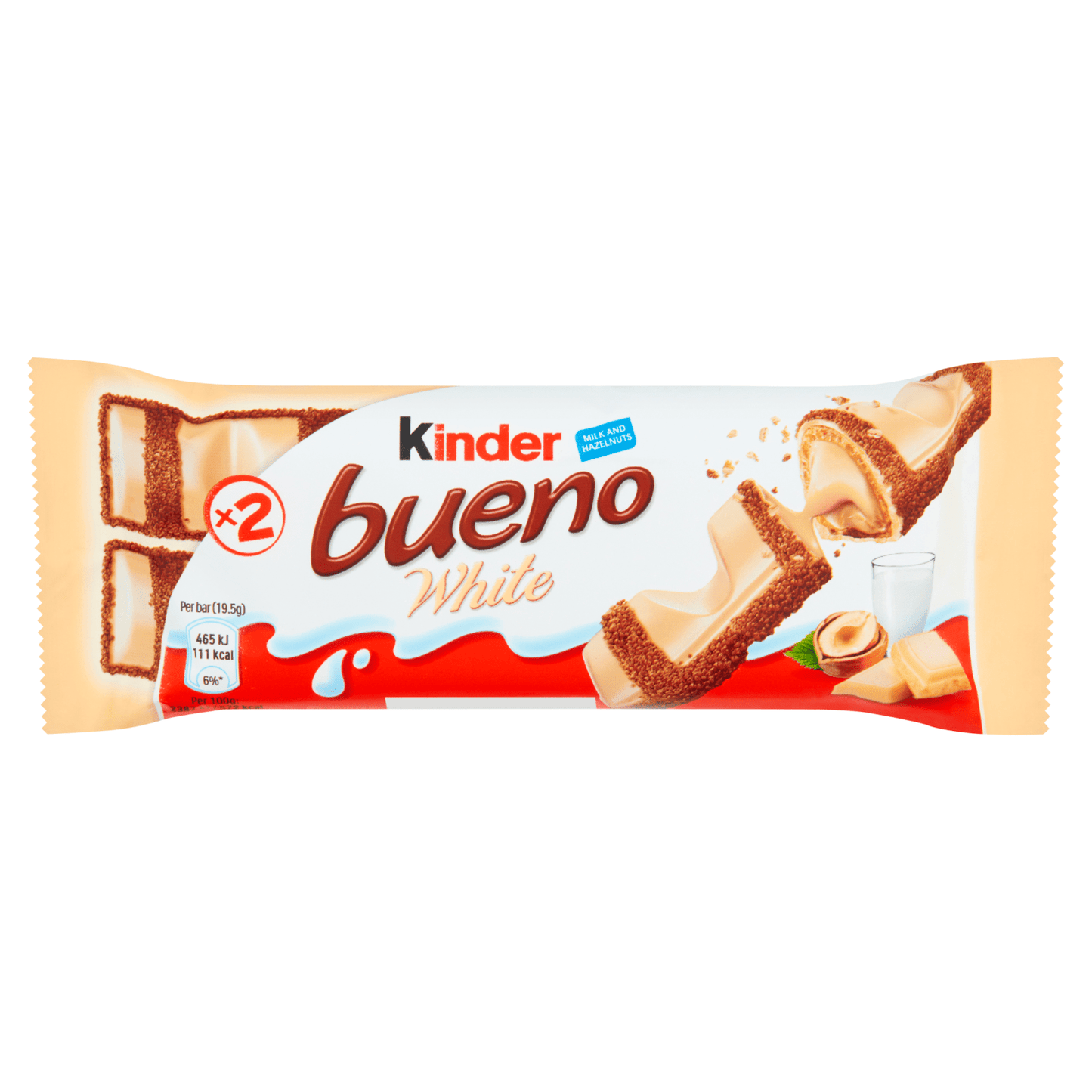 Kinder Bueno White Milk and Hazelnuts 39g - UK Food & Drink - 80761761