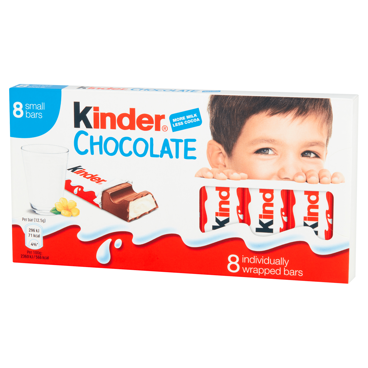 Kinder Small Chocolate Bars Multipack 8 x 12.5g (100g) - UK Food & Drink - 80177616