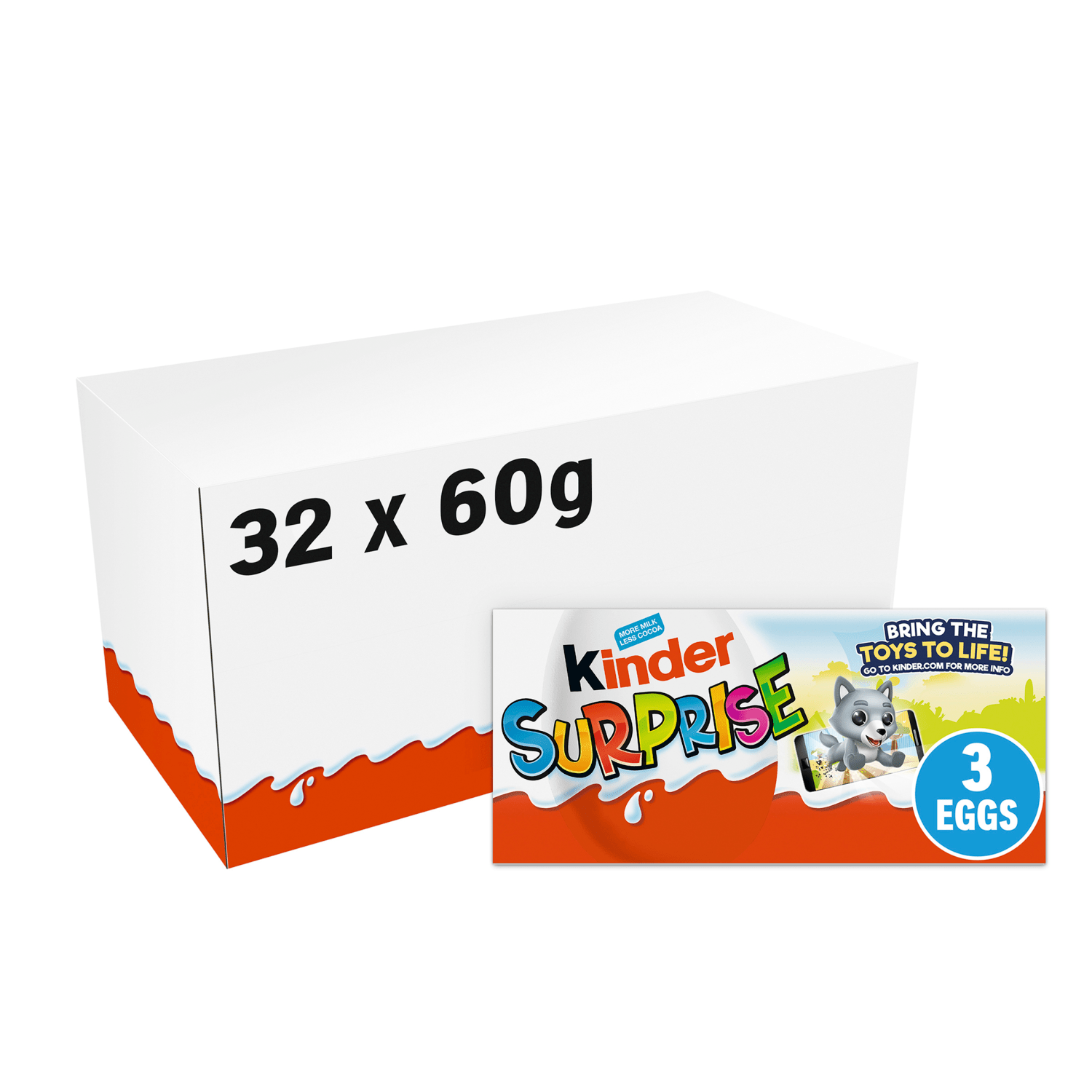 Kinder Surprise Eggs 3 x 20 (60g) - UK Food & Drink - 8000500026731