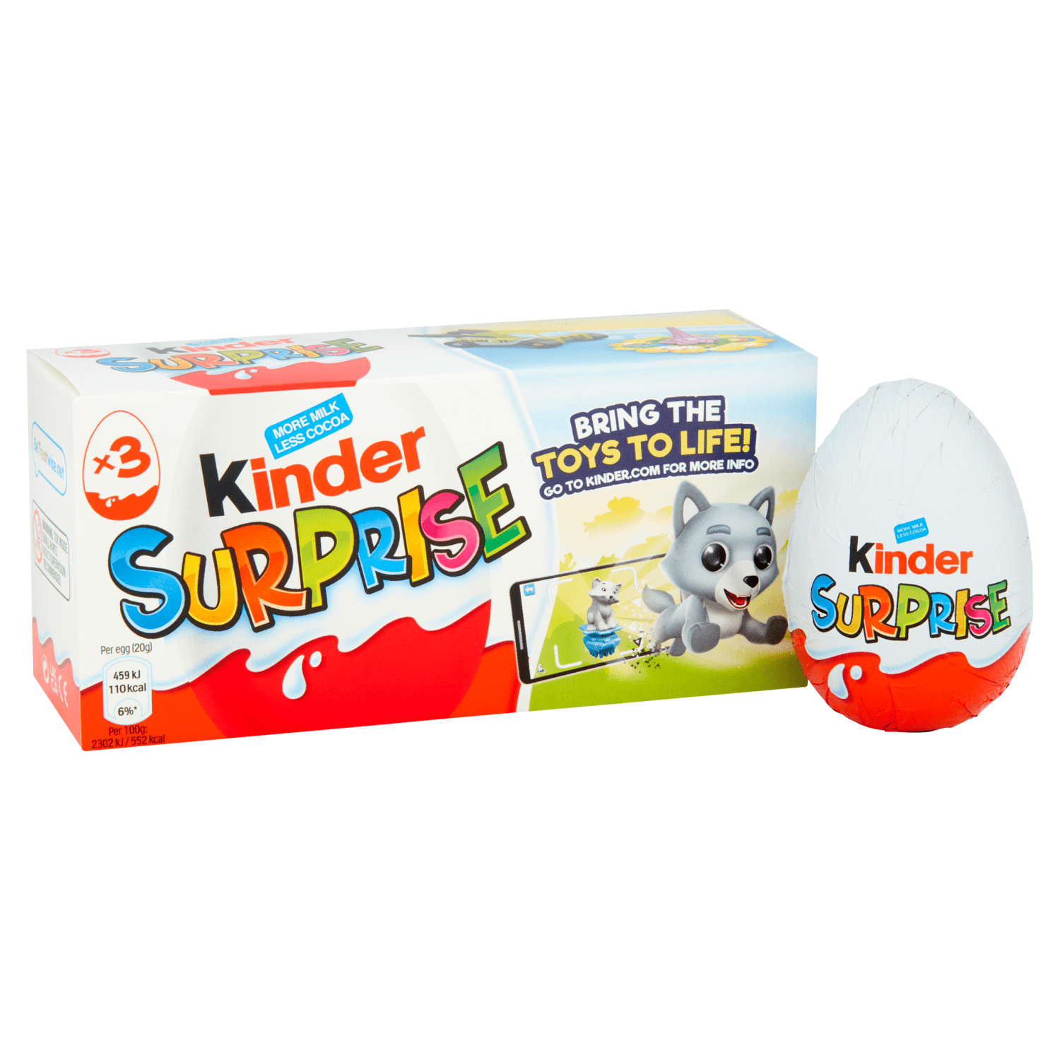 Kinder Surprise Eggs 3 x 20 (60g) - UK Food & Drink - 8000500026731