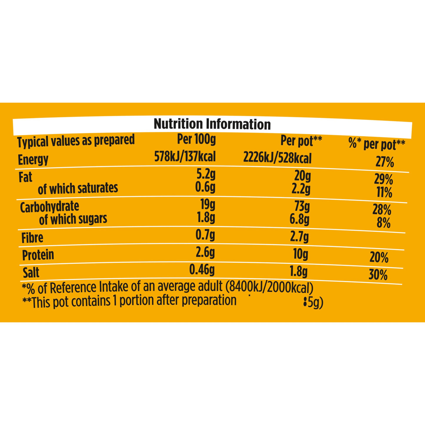 King Pot Noodle Original Curry Flavour 114g - UK Food & Drink - 5000118203688
