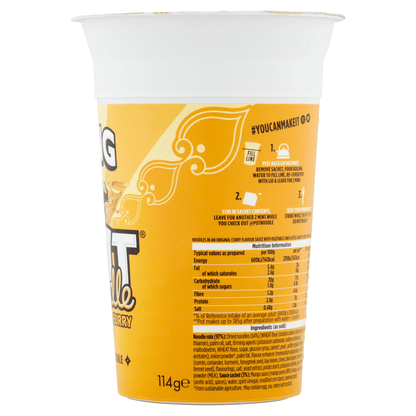 King Pot Noodle Original Curry Flavour 114g - UK Food & Drink - 5000118203688