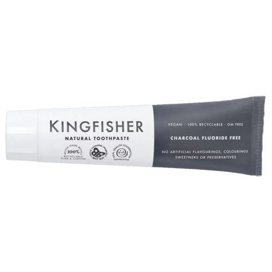 Kingfisher Charcoal Natural Toothpaste - UK Food & Drink - 5016912212924
