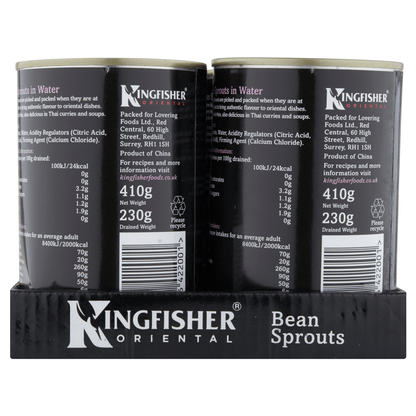 Kingfisher Oriental Bean Sprouts in Water 410g - UK Food & Drink - 5011826422001