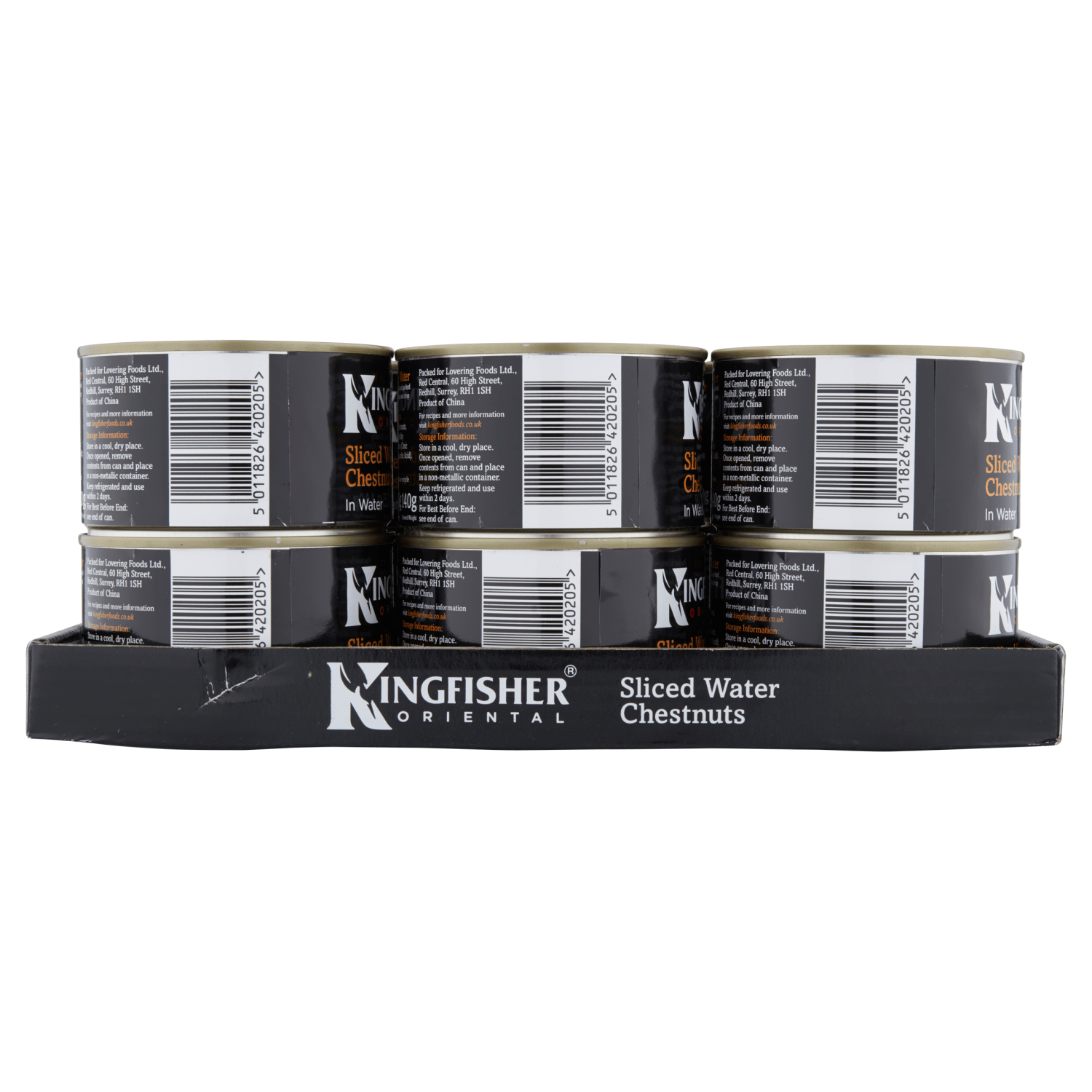 Kingfisher Oriental Sliced Water Chestnuts in Water 225g - UK Food & Drink - 5011826420205