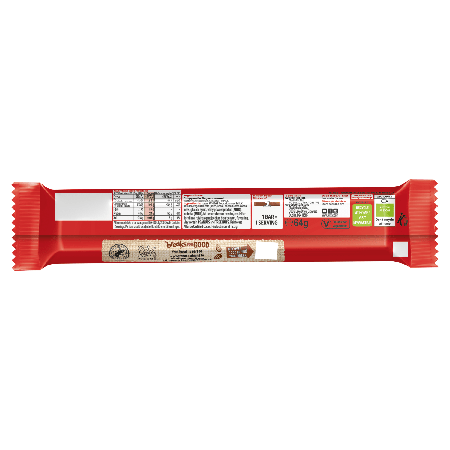 KitKat Chunky Duo 64g - UK Food & Drink - 3800020418697