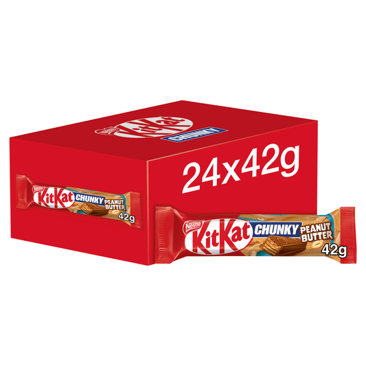 KitKat Chunky Peanut Butter Chocolate Bar 42g - UK Food & Drink - 3800020415009