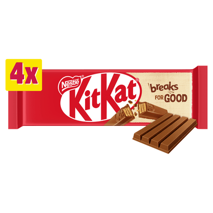 KitKat Finger Bars 4 x 41.5g (166g) - UK Food & Drink - 7613035220263
