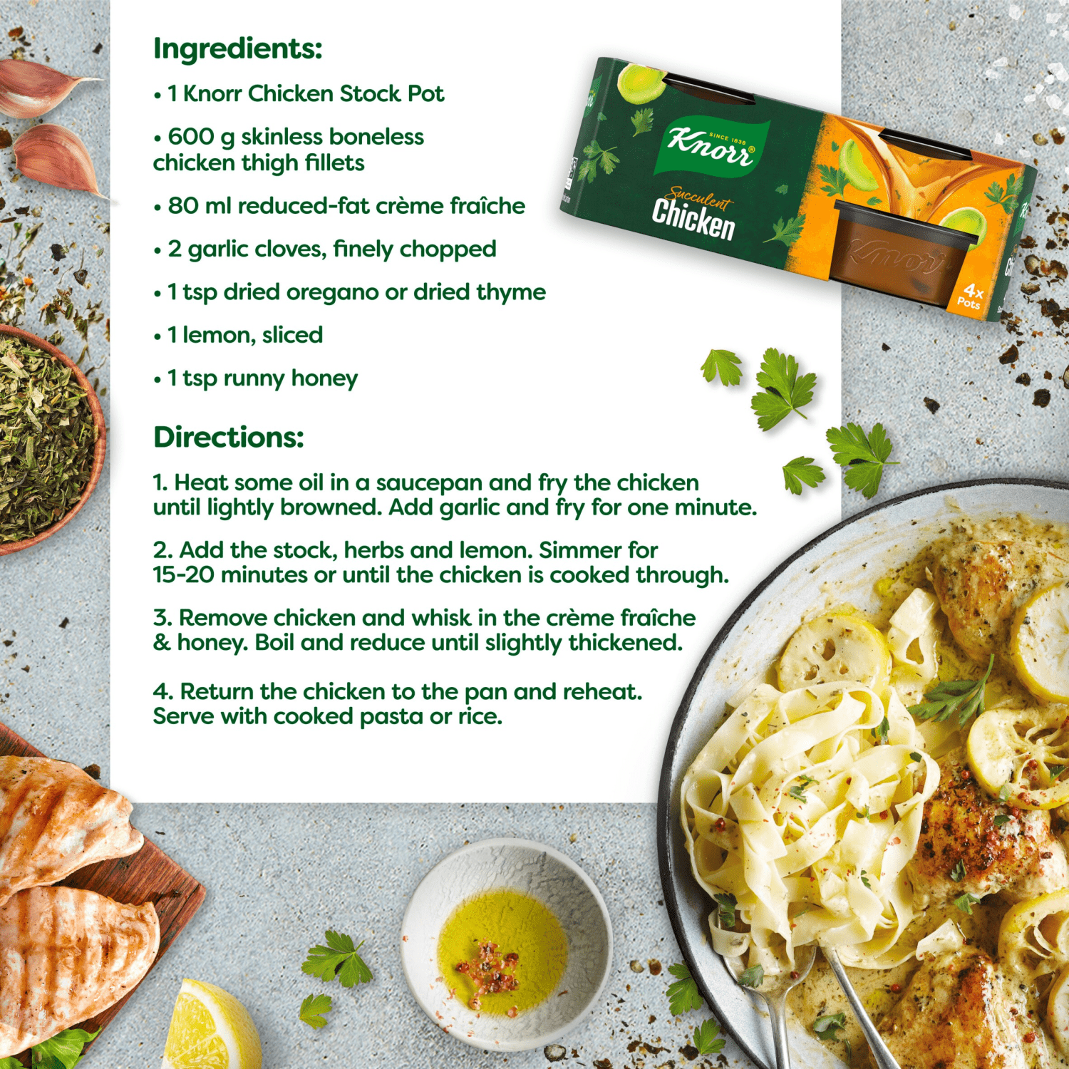 Knorr Stock Pots Chicken 4x 28 g - UK Food & Drink - 8722700268727