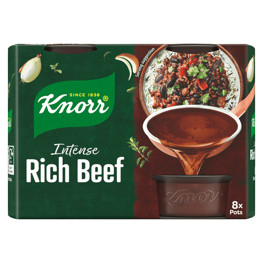 Knorr Stock Pots Rich Beef 8x 28 g - UK Food & Drink - 8712566479481