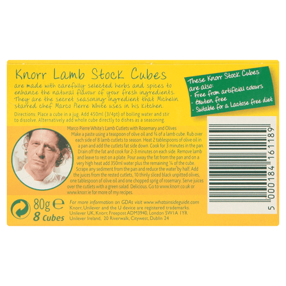Knorr The Lamb Cube 8 Cubes 80g - UK Food & Drink - 5000184161189