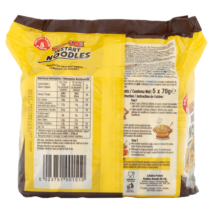 Ko - Lee Beef Flavour Instant Noodles 5 x 70g - UK Food & Drink - 5023751001510