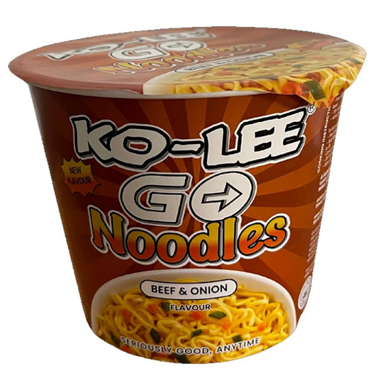 Ko - Lee Cup Noodles Beef & Onion - UK Food & Drink - 5023751002524