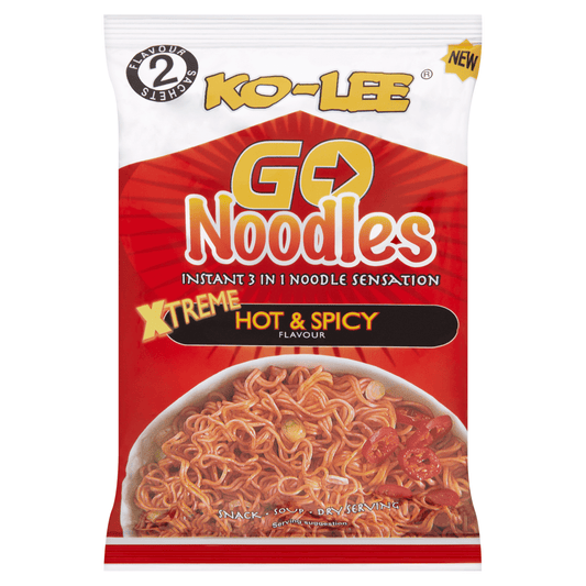 Ko - Lee Go Noodles Xtreme Hot & Spicy Flavour 85g - UK Food & Drink - 5023751102125