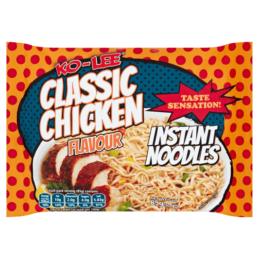 Ko - Lee Instant Noodles Classic Chicken Flavour 85g - UK Food & Drink - 5023751105706