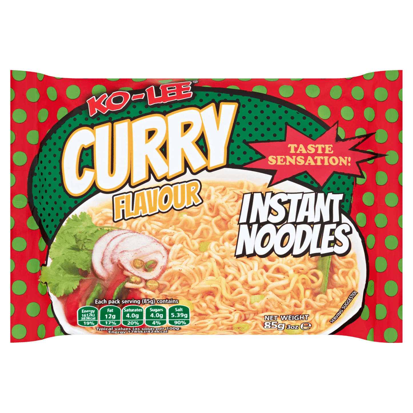 Ko - Lee Instant Noodles Curry Flavour 85g - UK Food & Drink - 5023751105645
