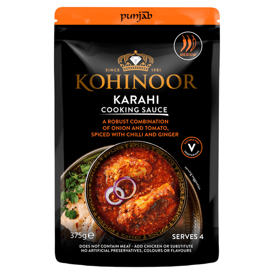 Kohinoor Karahi Cooking Sauce 375g - UK Food & Drink - 8901047619205