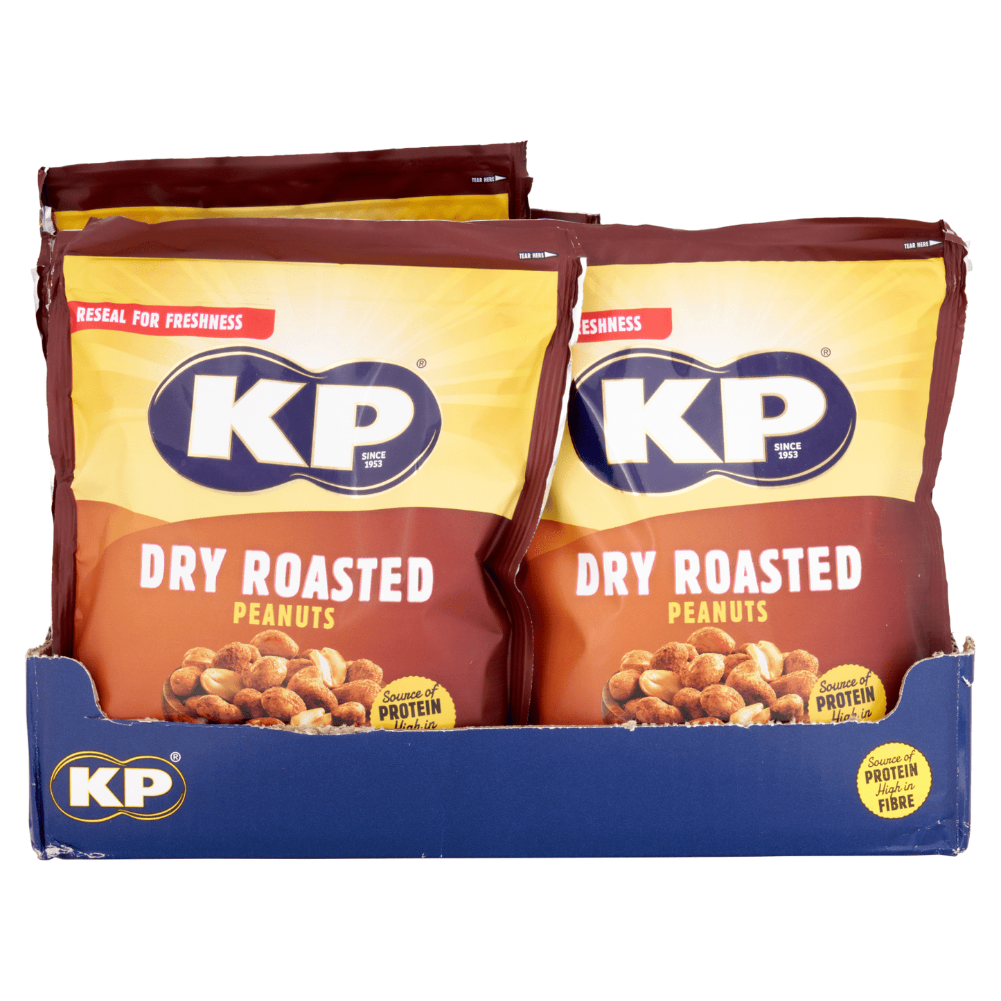 KP Dry Roasted Peanuts 250g - UK Food & Drink - 5000237127285
