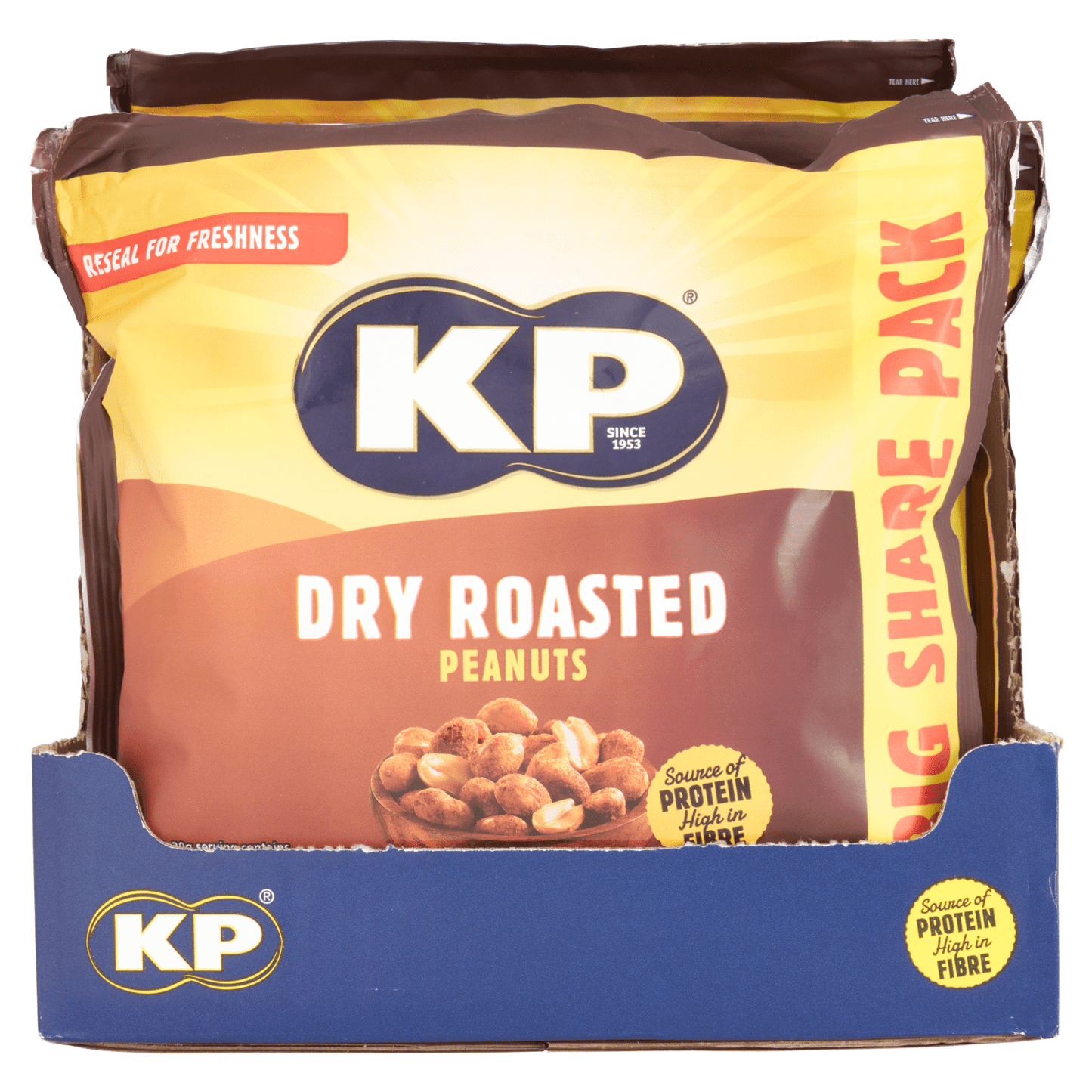 KP Dry Roasted Peanuts 415g - UK Food & Drink - 5000237127346