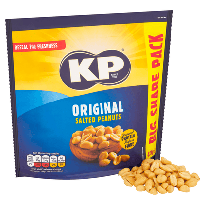 KP Original Salted Peanuts 415g - UK Food & Drink - 5000237127322
