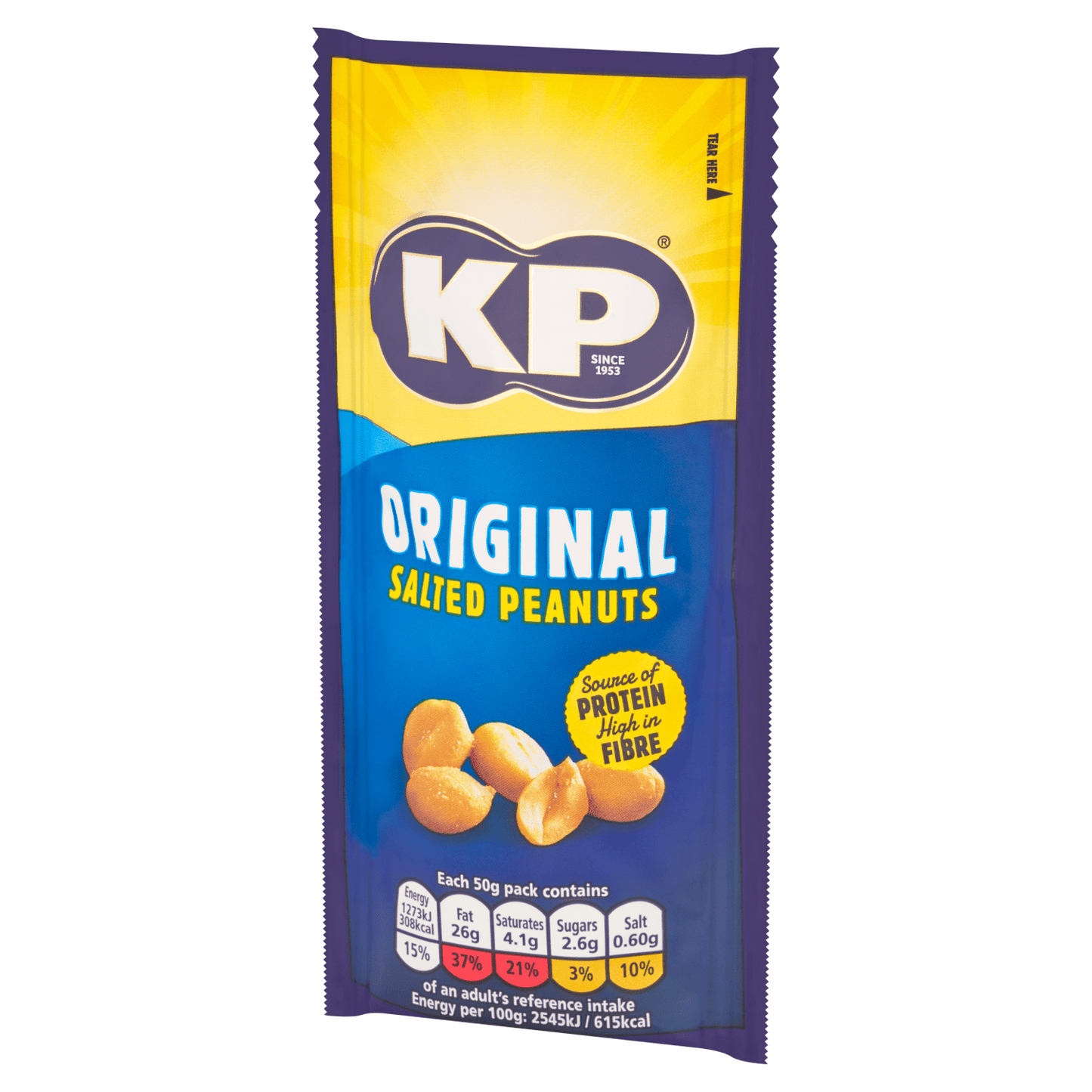 KP Original Salted Peanuts 50g - UK Food & Drink - 50237722