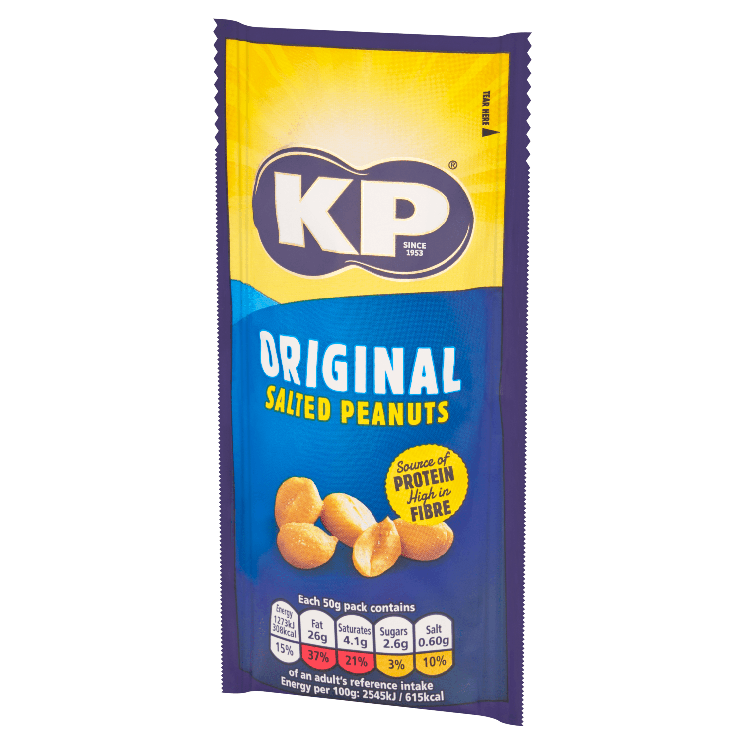 KP Original Salted Peanuts 50g - UK Food & Drink - 50237722
