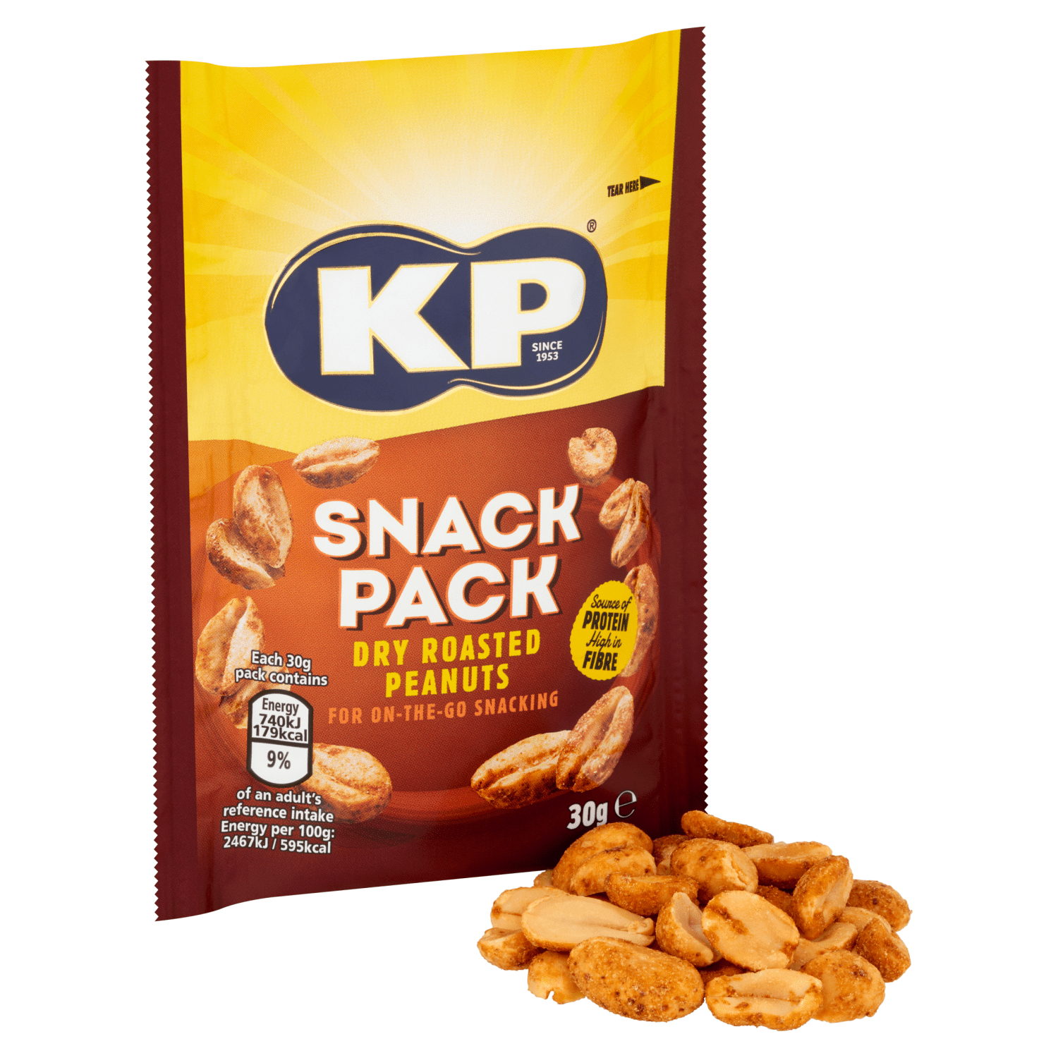 KP Snack Pack Dry Roasted Peanuts 30g - UK Food & Drink - 50237913