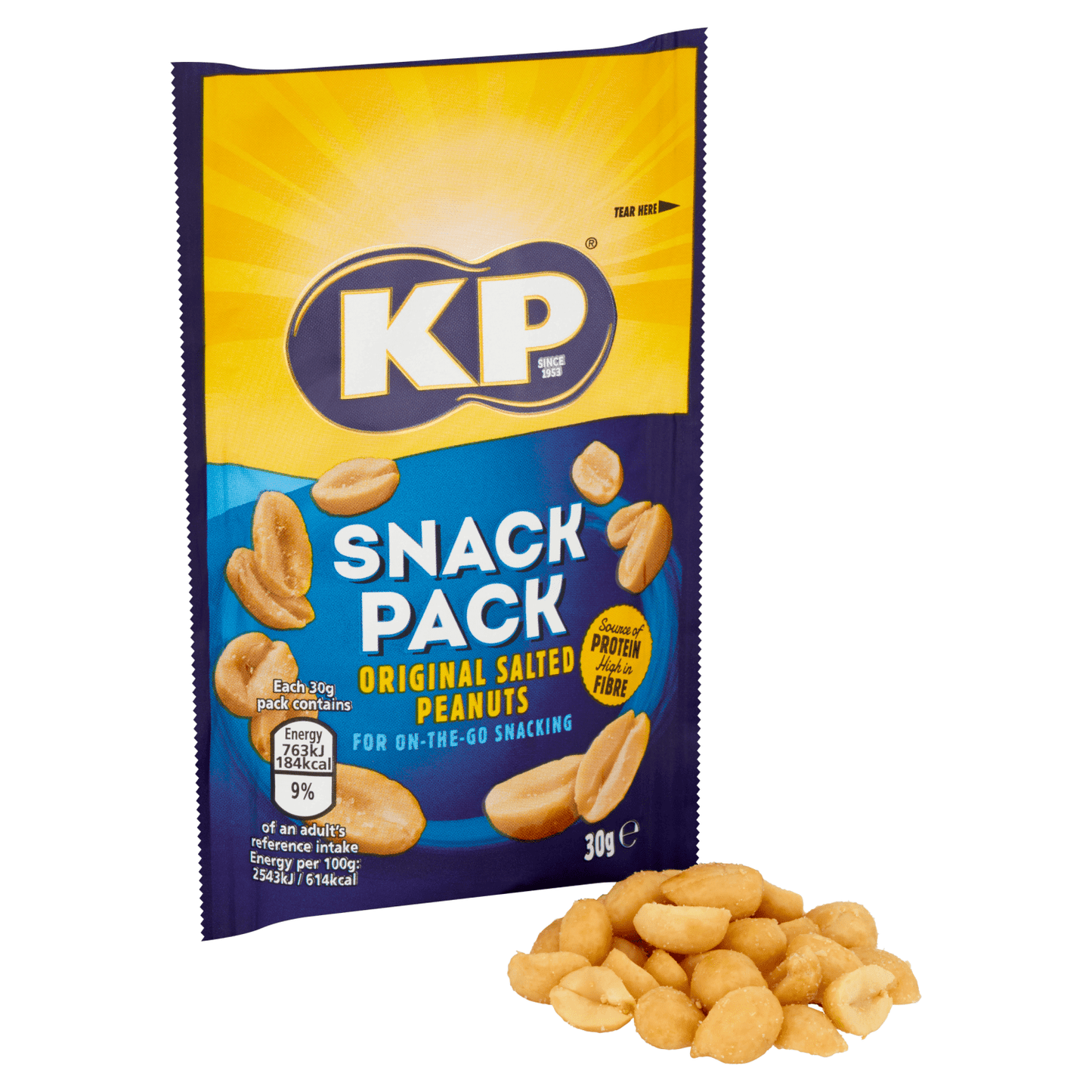 KP Snack Pack Original Salted Peanuts 30g - UK Food & Drink - 50237883