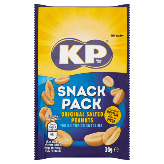 KP Snack Pack Original Salted Peanuts 30g - UK Food & Drink - 50237883