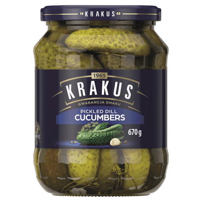 Krakus Pickled Dill Cucumbers 670g - UK Food & Drink - 5900397736757
