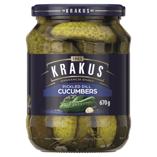 Krakus Pickled Dill Cucumbers 670g - UK Food & Drink - 5900397736757