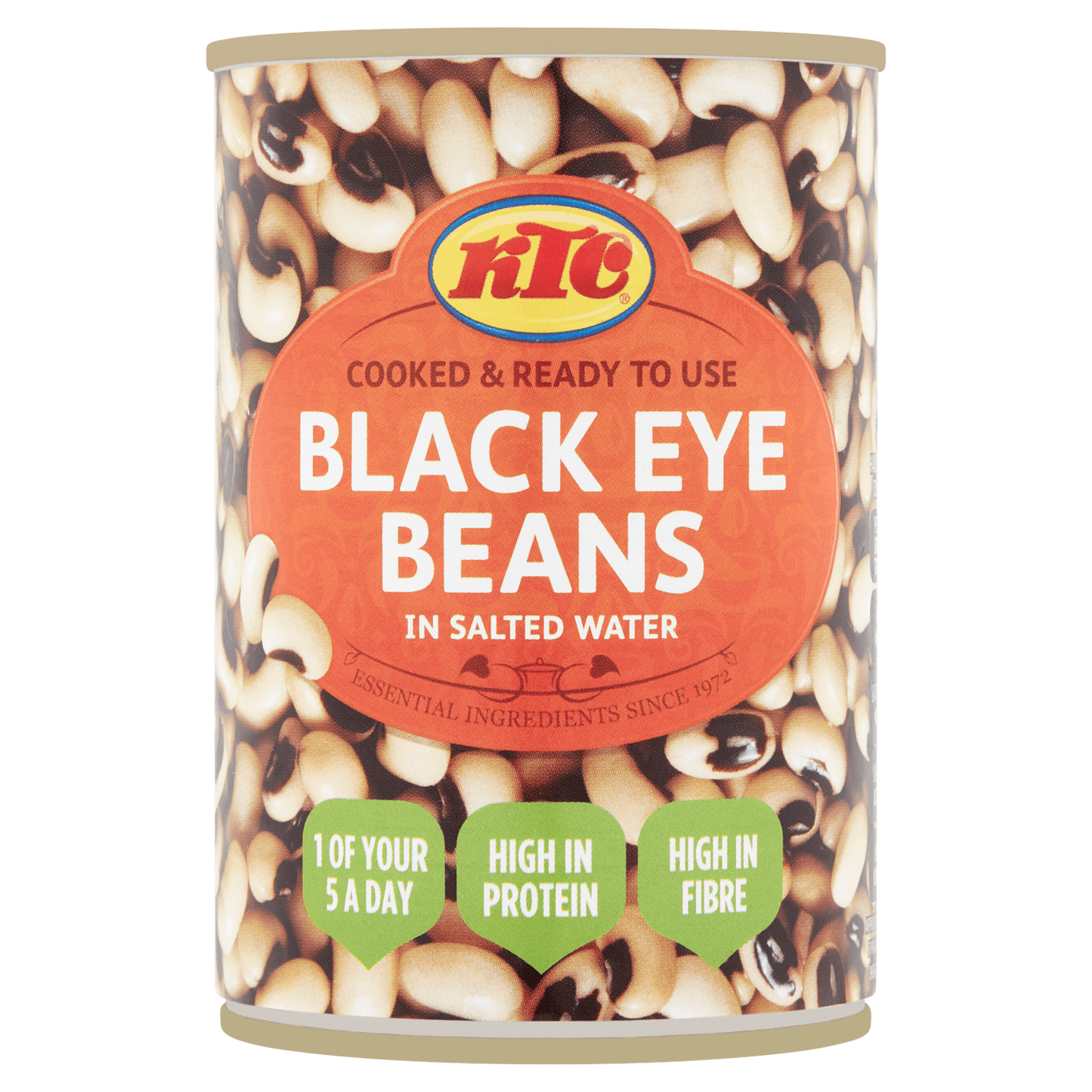 KTC Black Eye Beans in Salted Water 400g - UK Food & Drink - 5013635755257